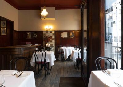 Interieur van Bistro De Pottenbrug in Antwerpen
